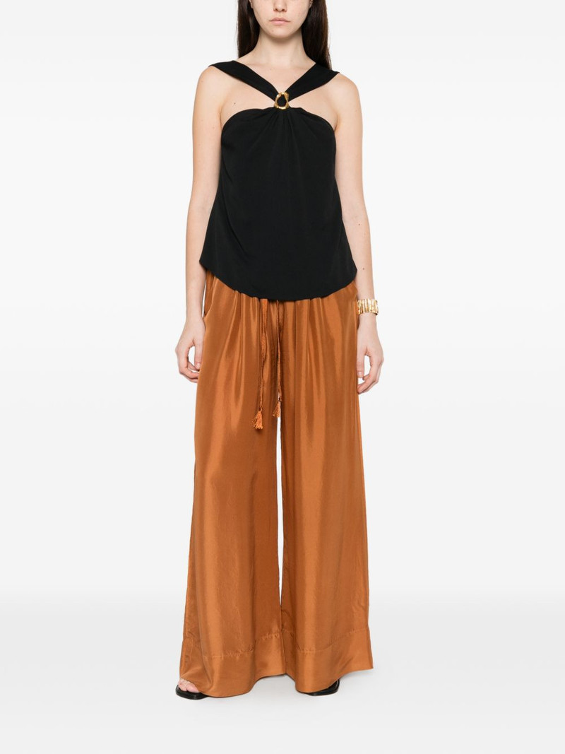 forte_forte drawstring satin trousers outlook