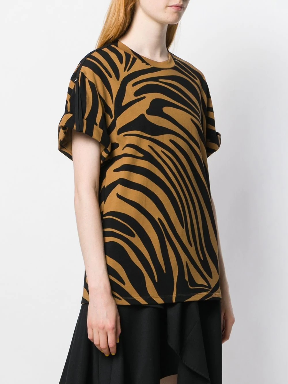 tiger-print T-shirt - 3