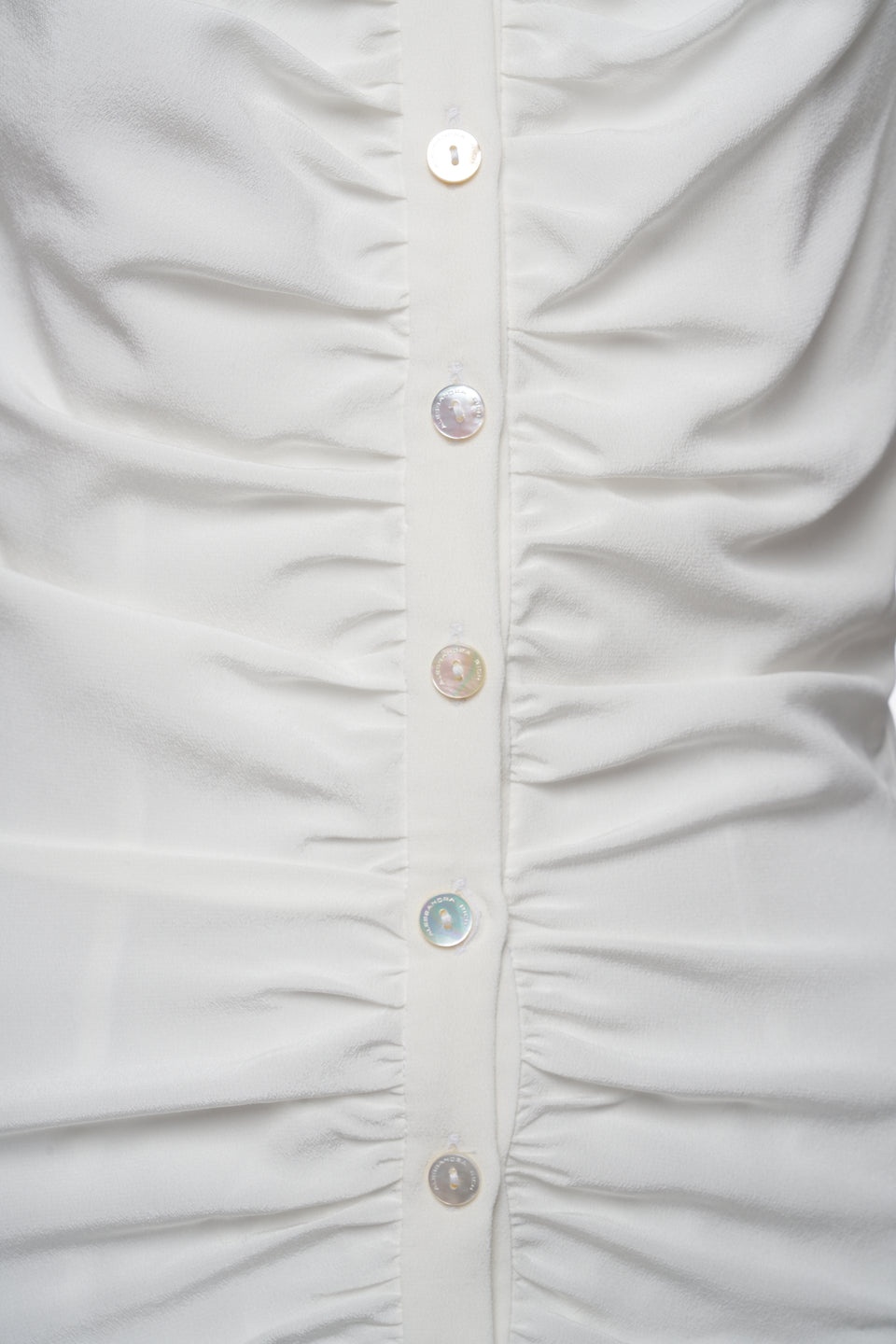 SILK DRAPED BLOUSE WITH BOW - 3