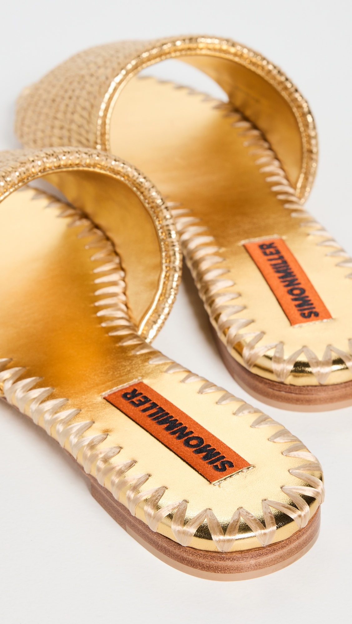 Metallic Raffia Salerno Sandals - 3