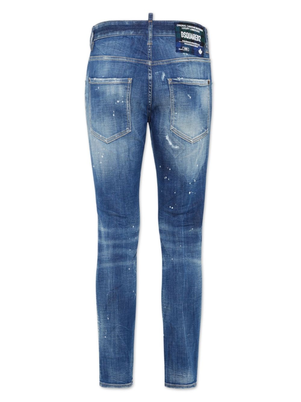 distressed tapered-leg trousers - 2