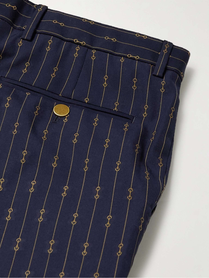 Bootcut Wool-Jacquard Suit Trousers 5