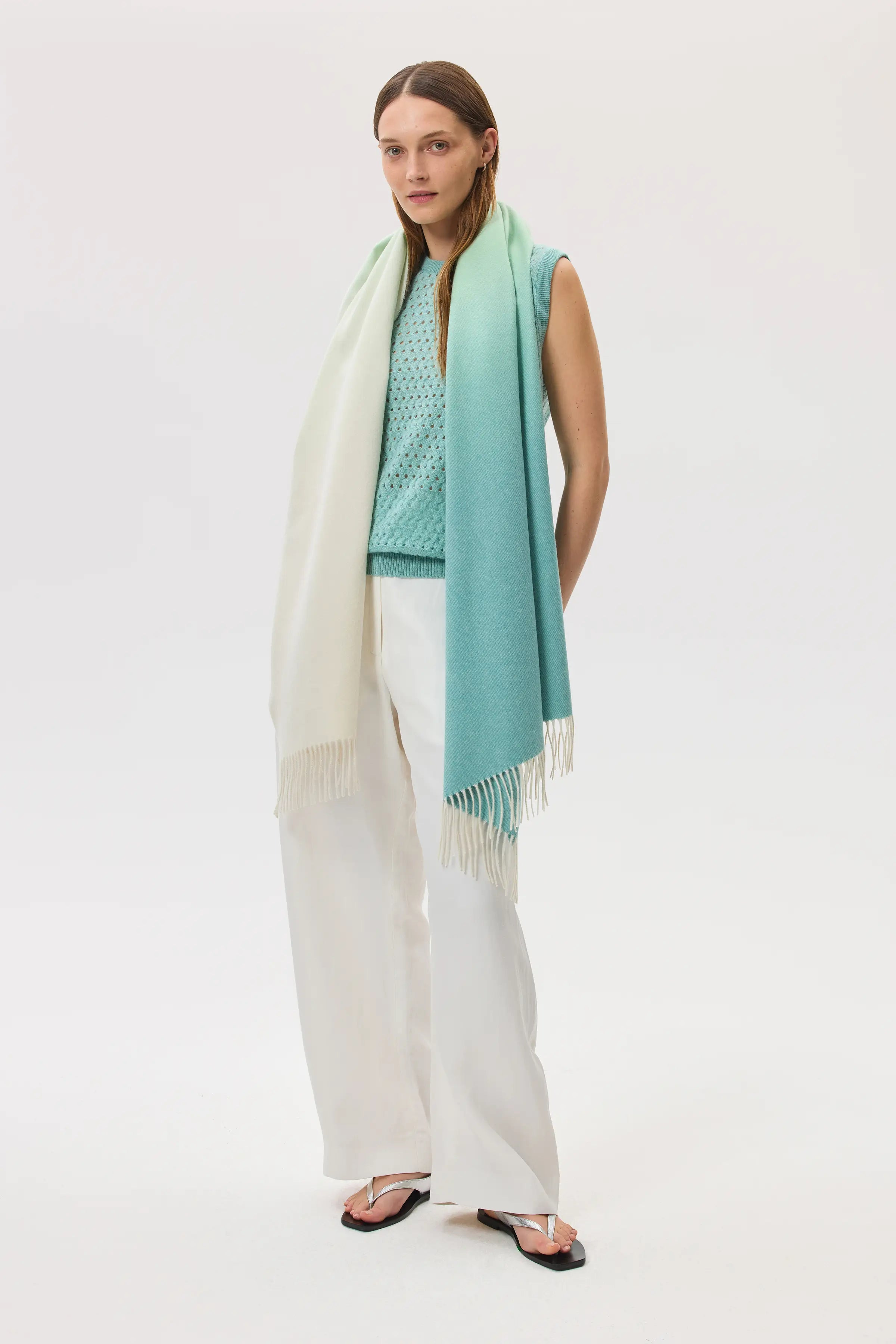 Ombré Cashmere Stole - 3