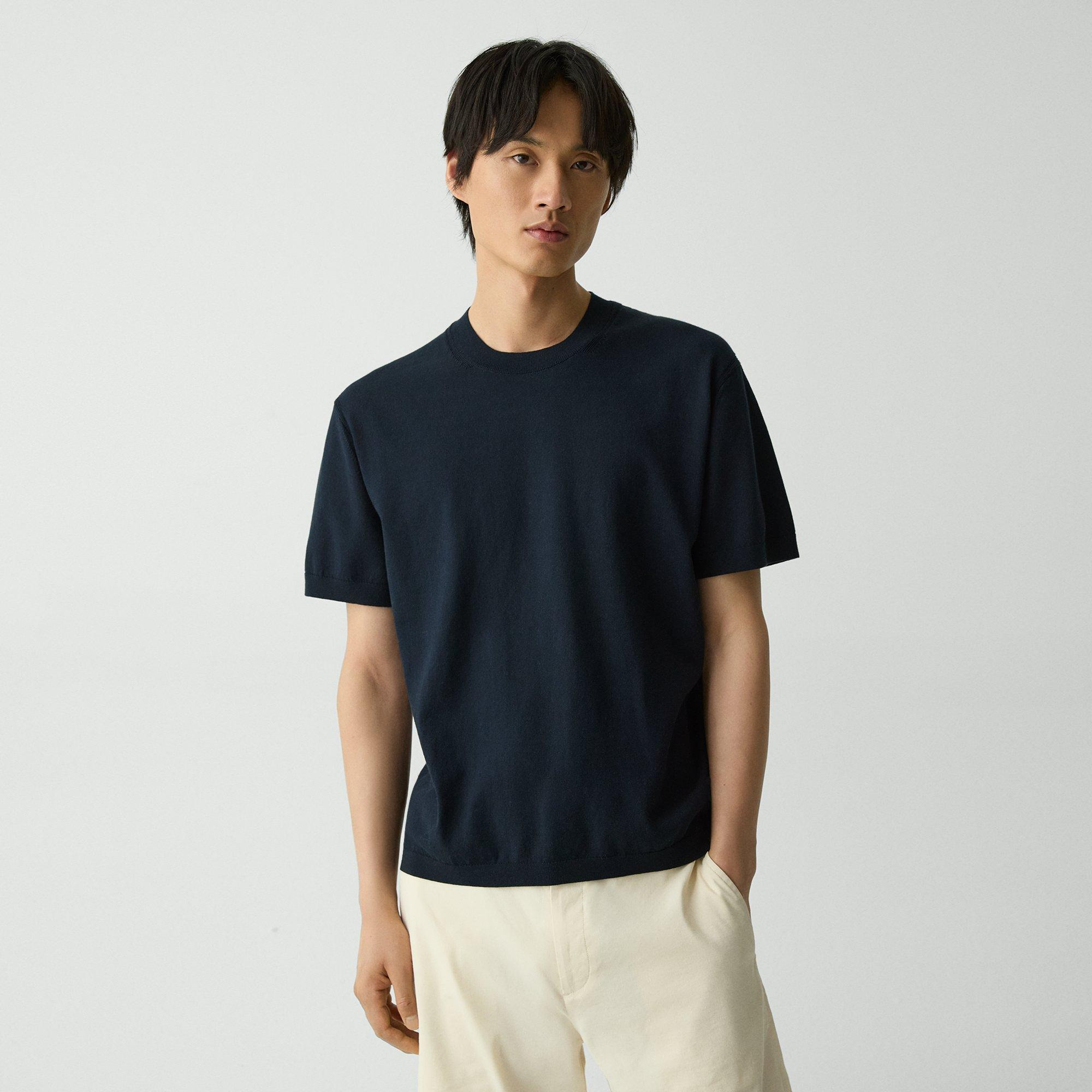 Relaxed Crewneck Tee in Cotton Light Twist - 2