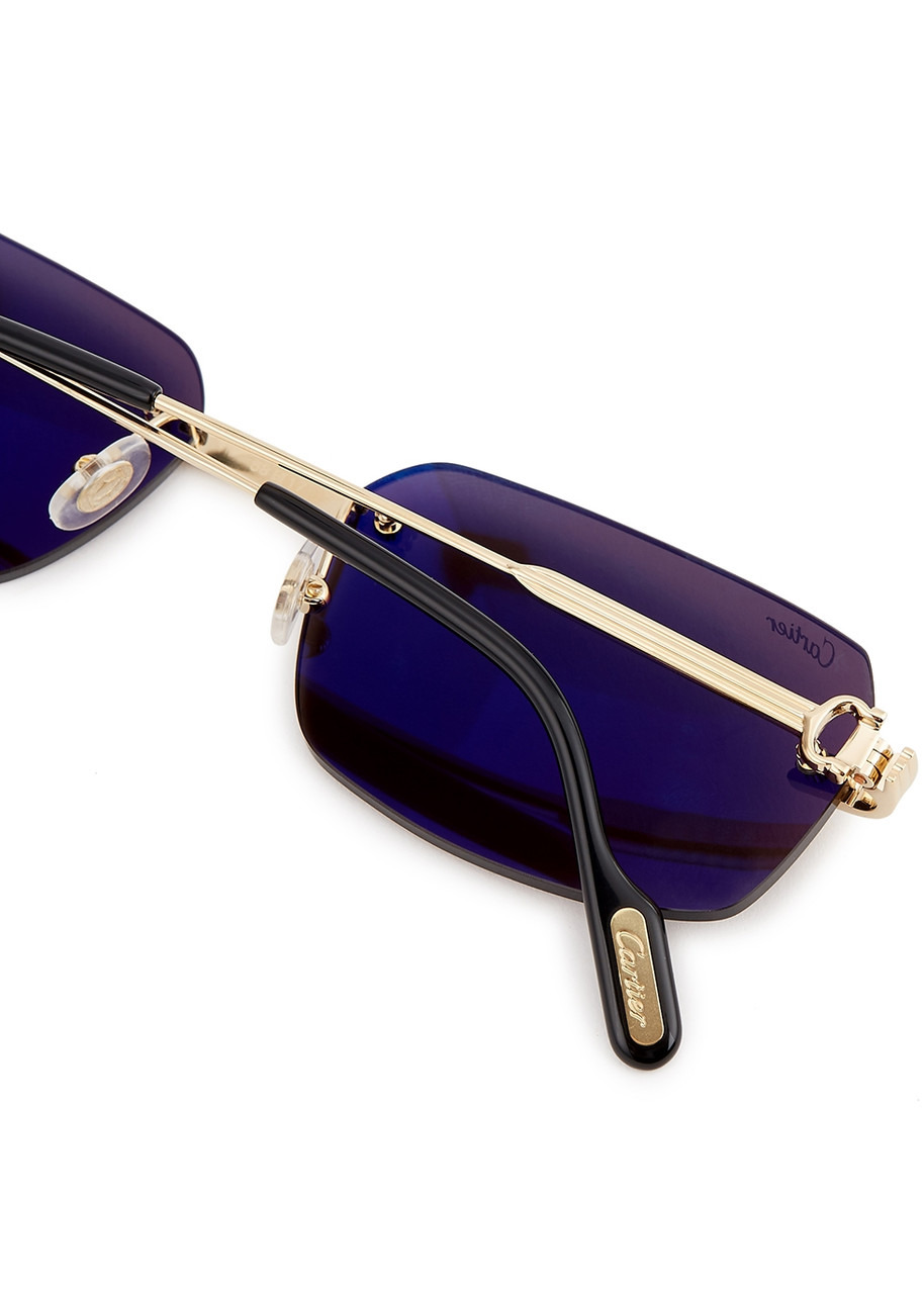 Cartier Première De Cartier Gold-tone Rimless Sunglasses, Sunglasses - 3