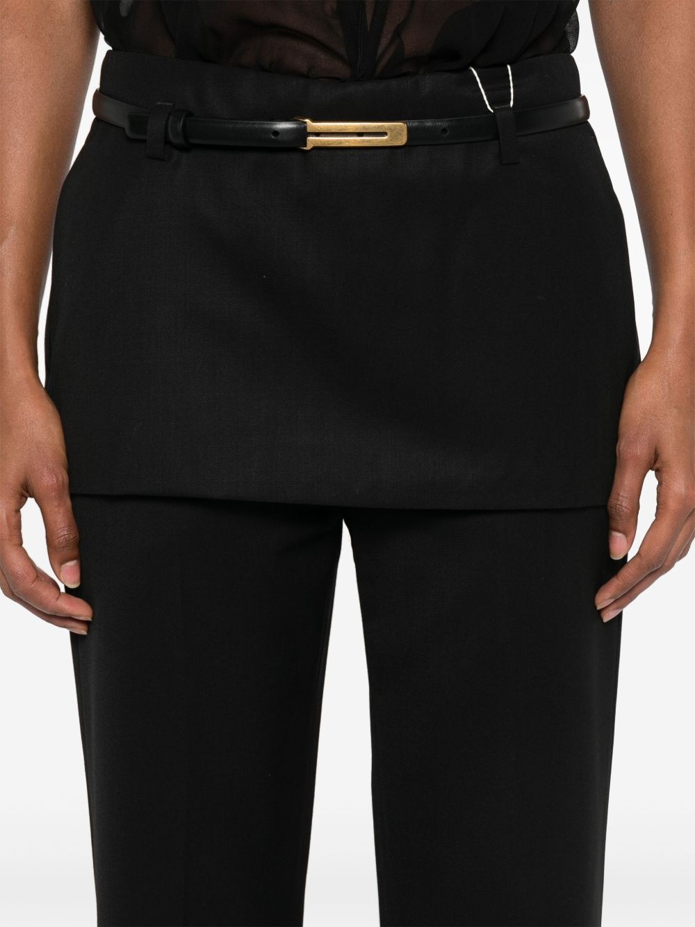 layered skirt trousers - 5
