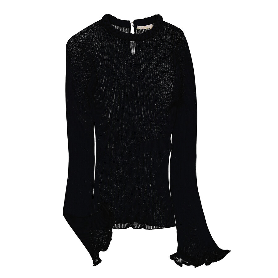 Chloe Blue Loose Ribbed Jumper - 3