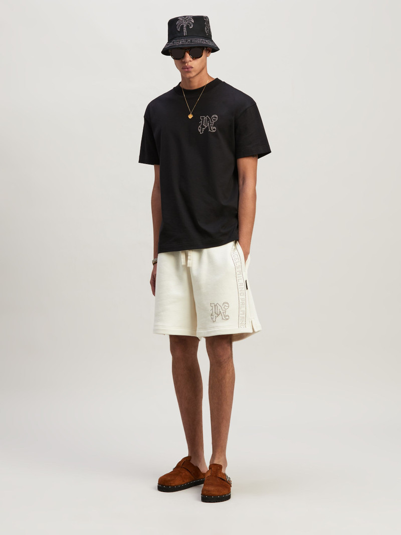 Palm Angels Monogram Stud Classic T-Shirt outlook
