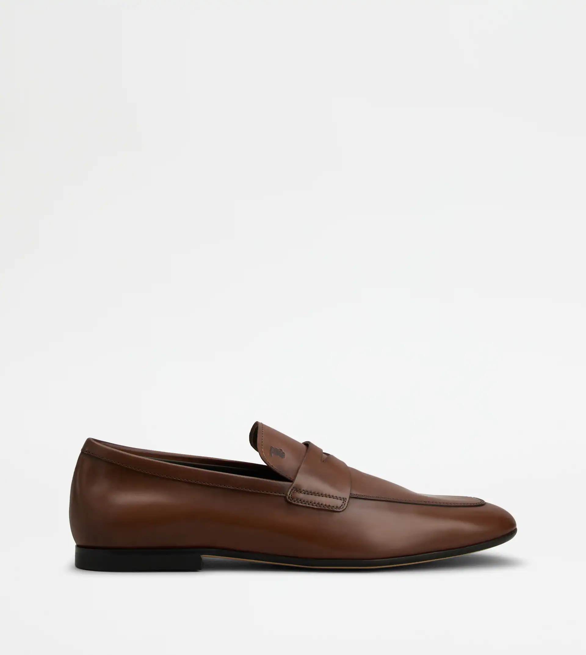 TOD'S LOAFERS IN LEATHER - BROWN - 1