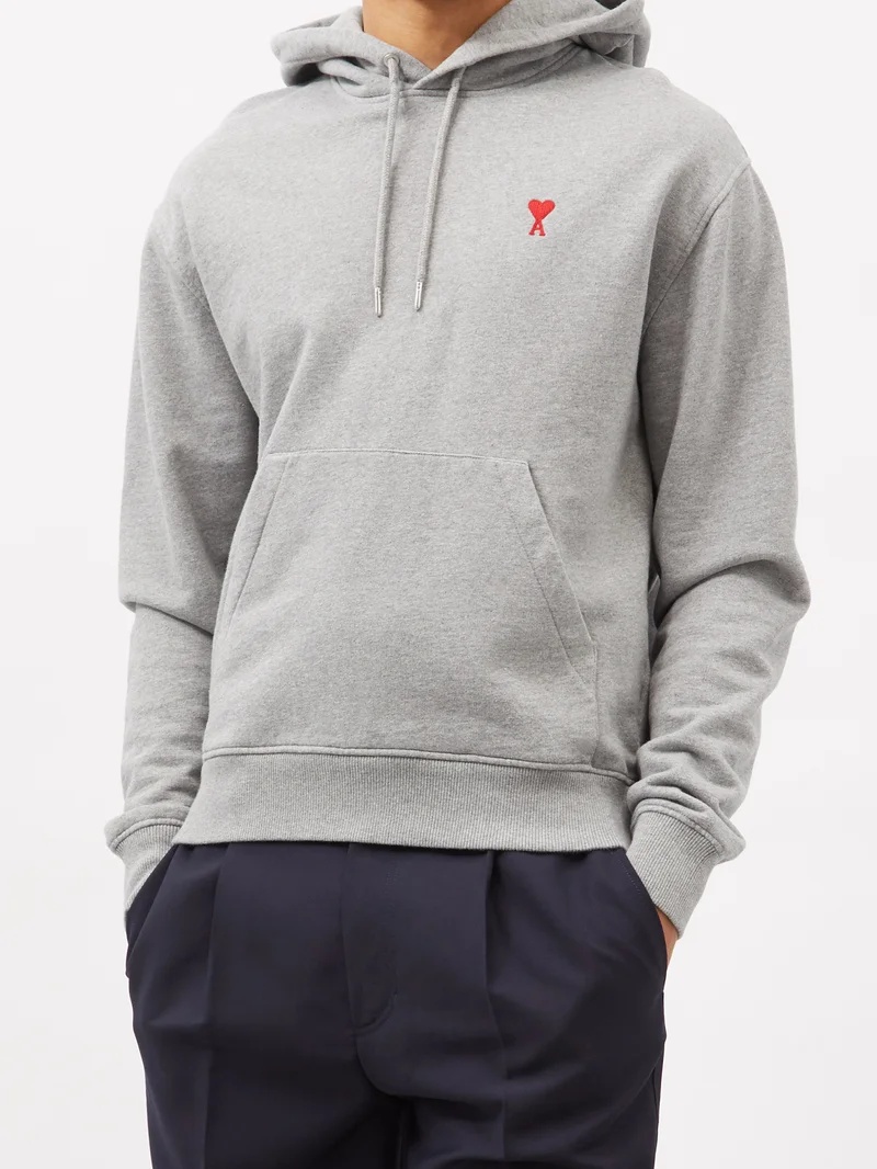 Ami de Cœur-logo cotton hoodie - 6
