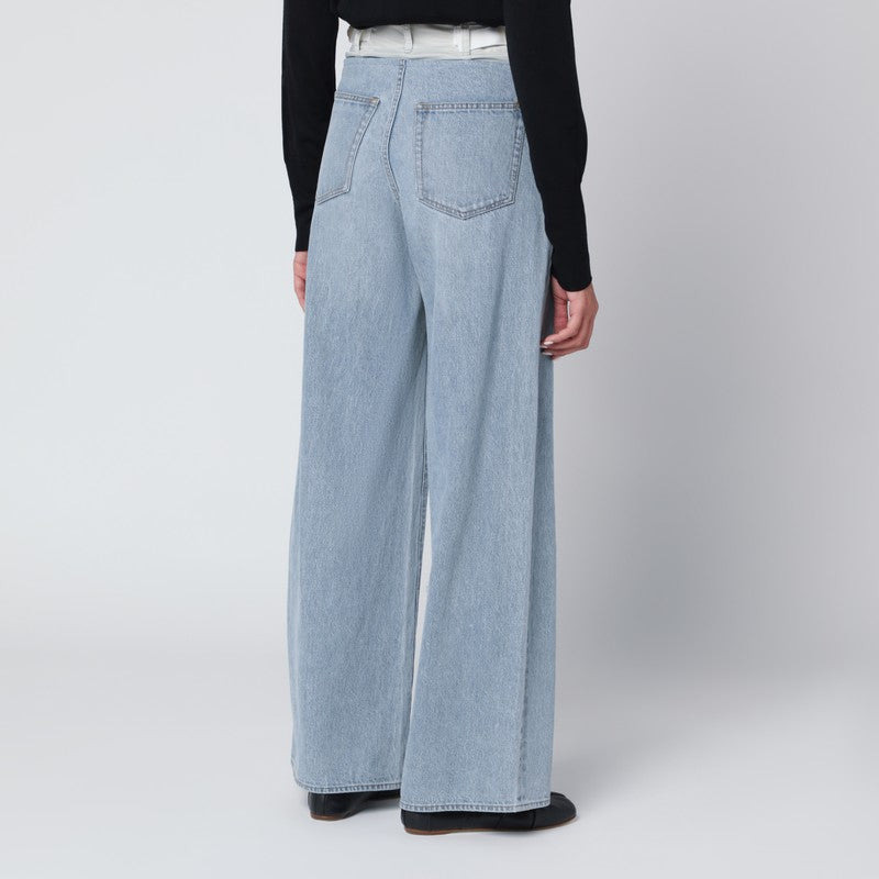 Sacai Blue/Light Grey Two-Tone Jeans Women - 2