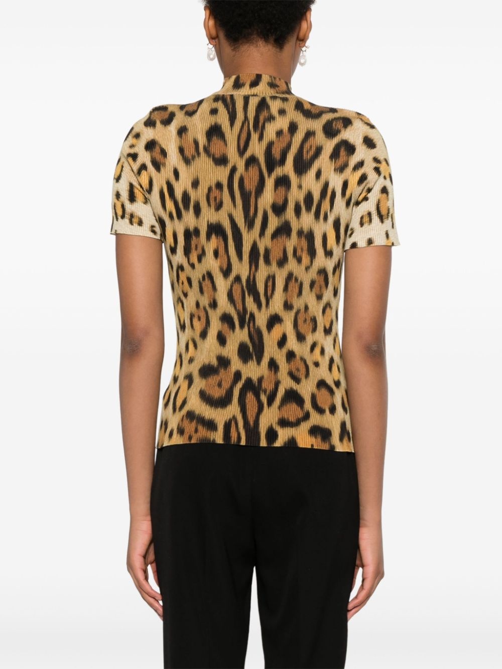 jaguar-pattern T-shirt - 4