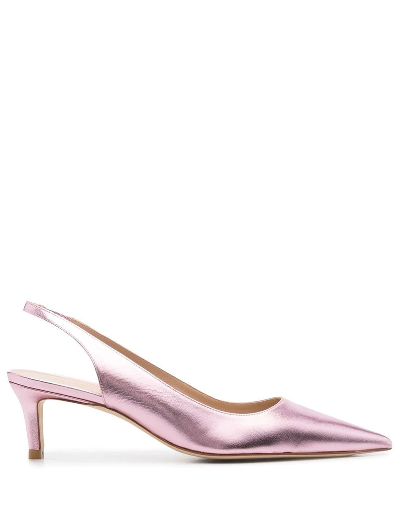 metallic-effect pointed pumps 1