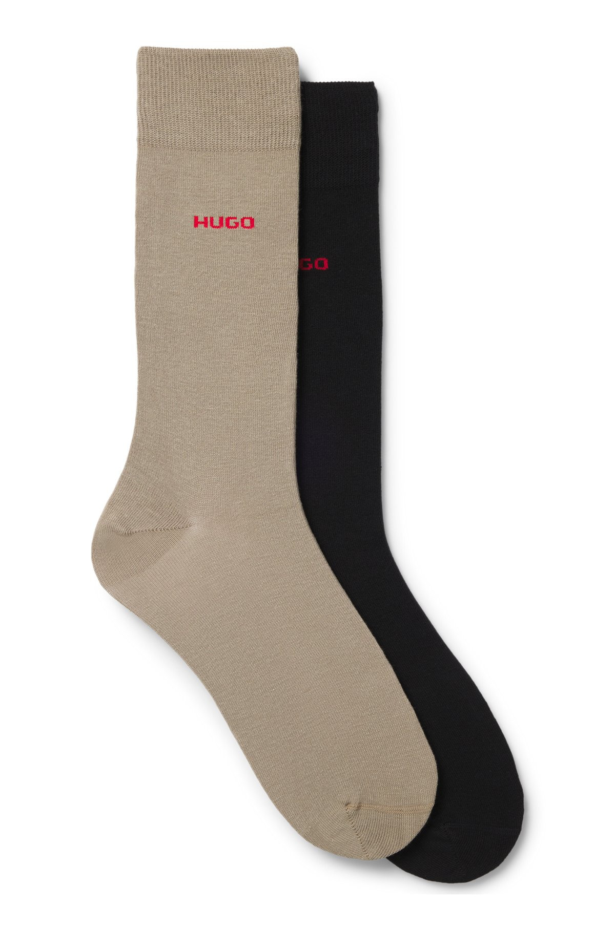 TWO-PACK OF REGULAR-LENGTH SOCKS IN STRETCH FABRIC - 1