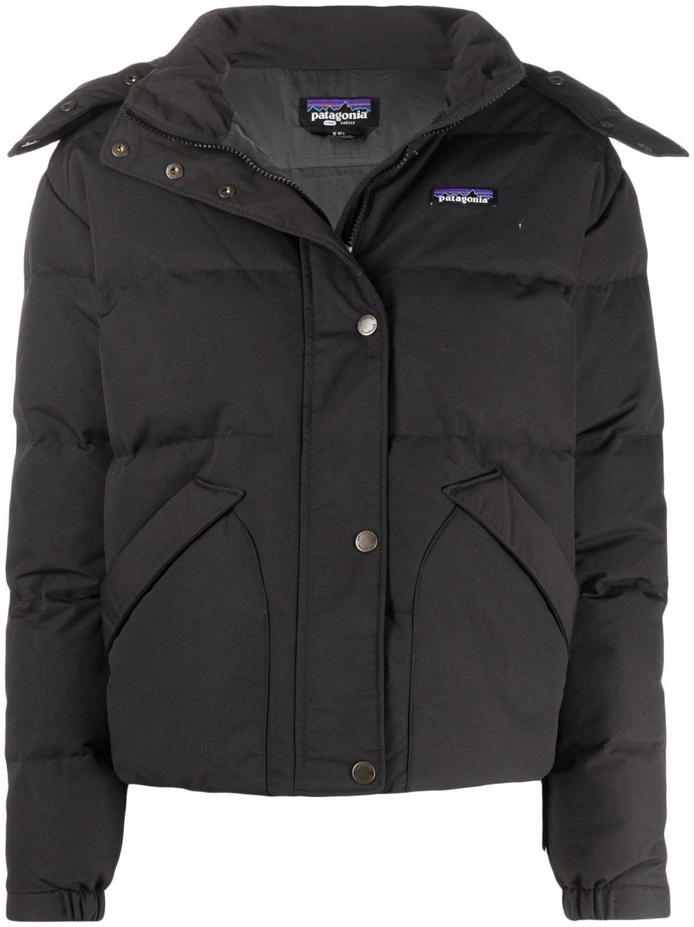 recycled feather-down hooded jacket - 1