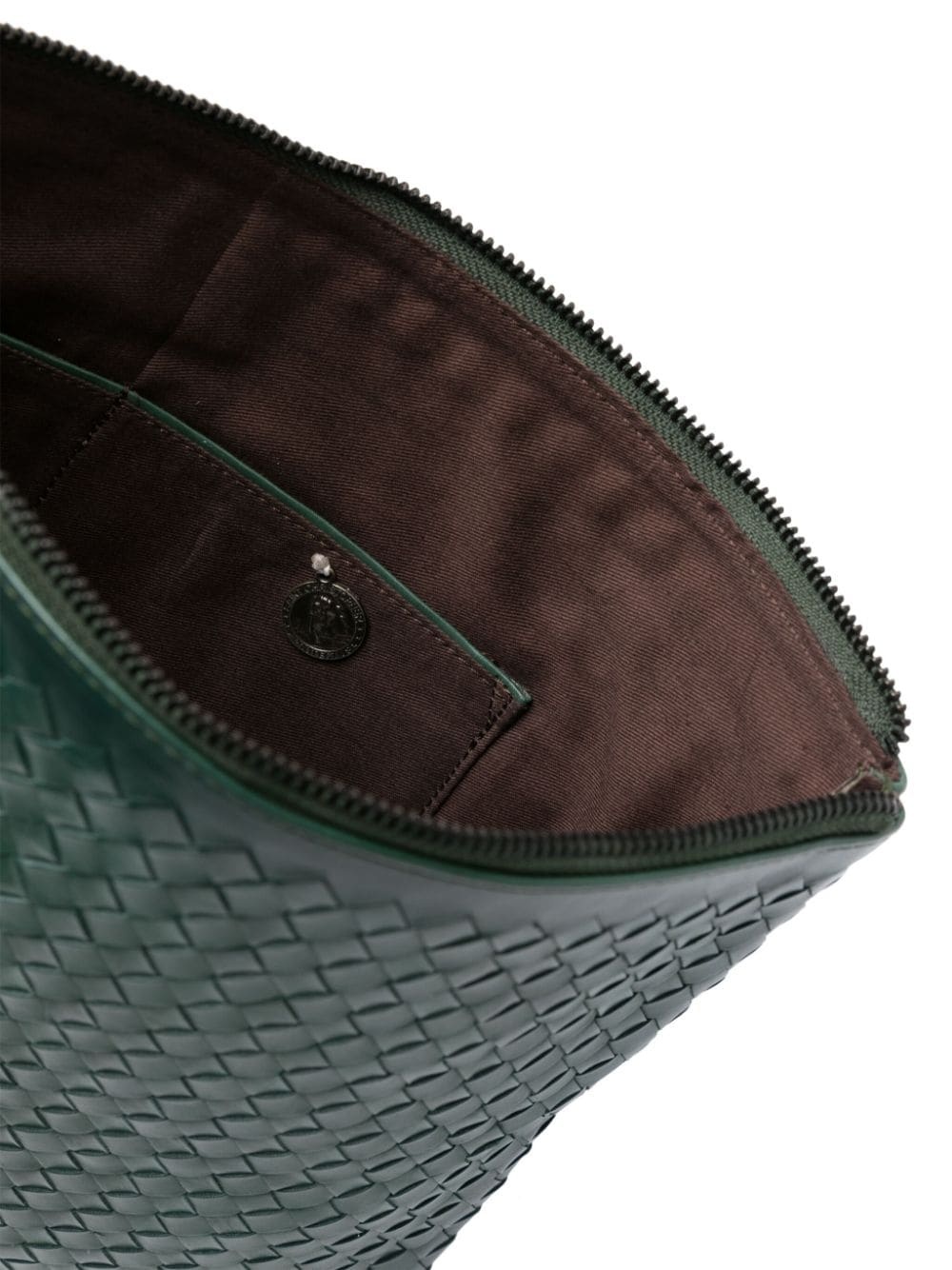 A4 interwoven leather clutch bag - 5