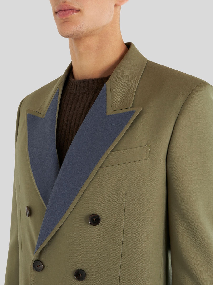 DOUBLE-BREASTED JACKET WITH CONTRASTING LAPELS - 2