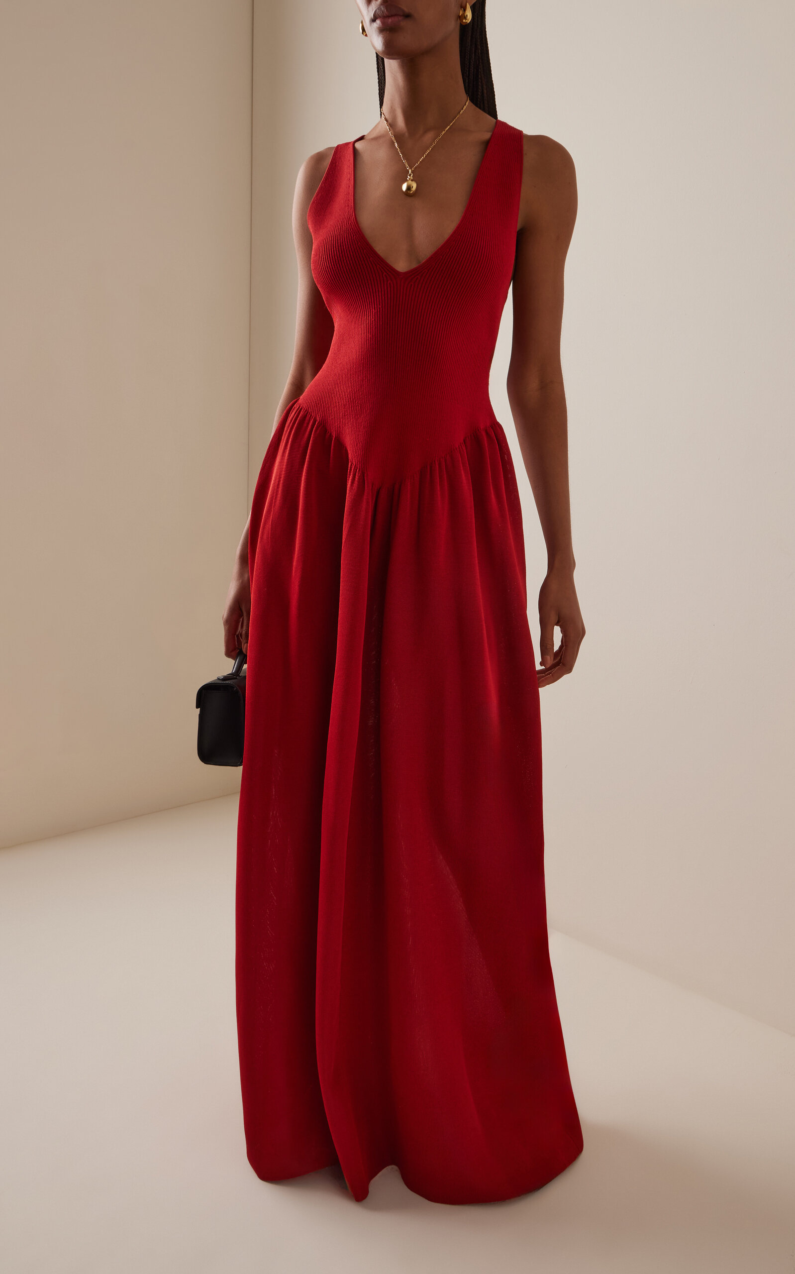 Lollie Crepe Maxi Dress red - 2