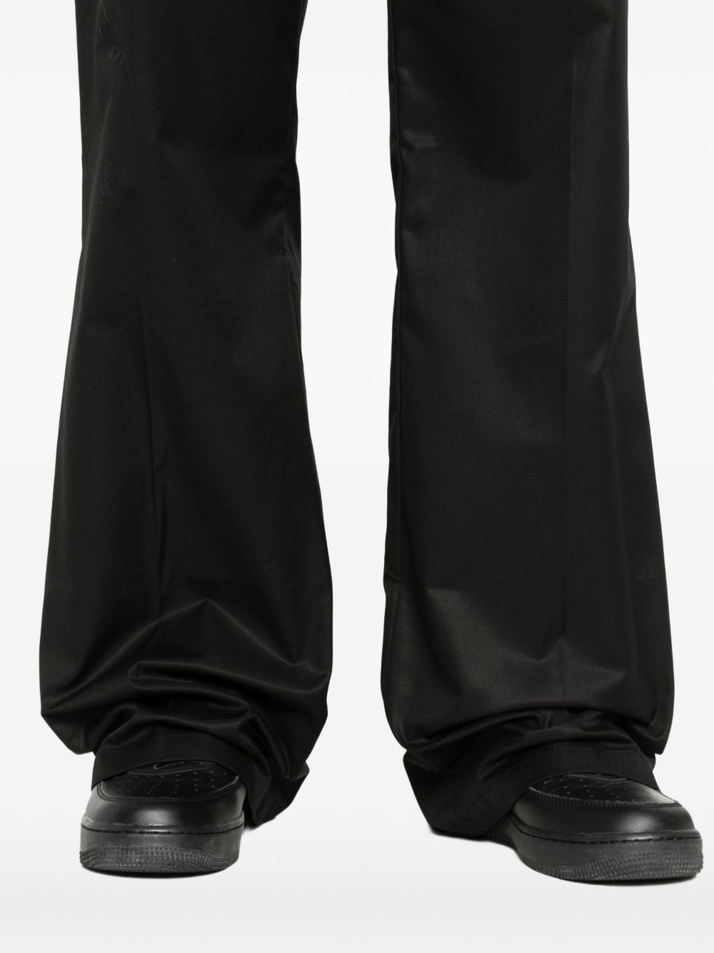 drawstring-fastening trousers - 5