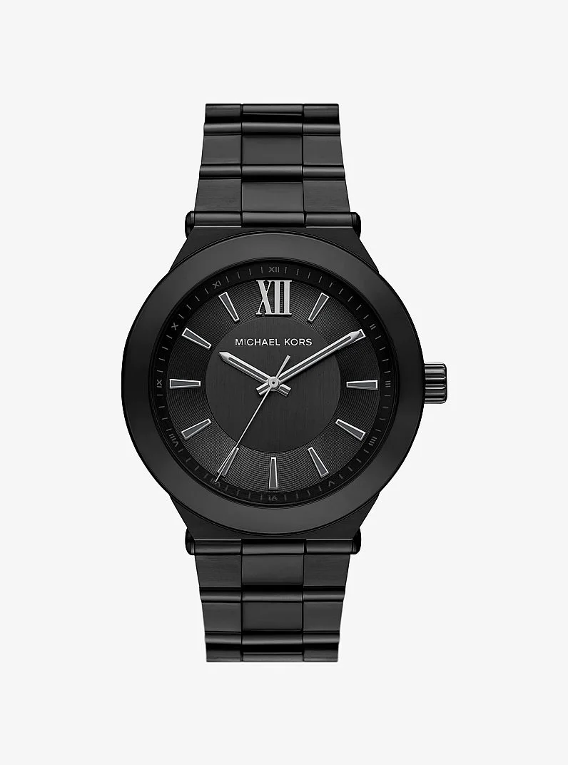 Oversized Billie Black-Tone Watch - 1