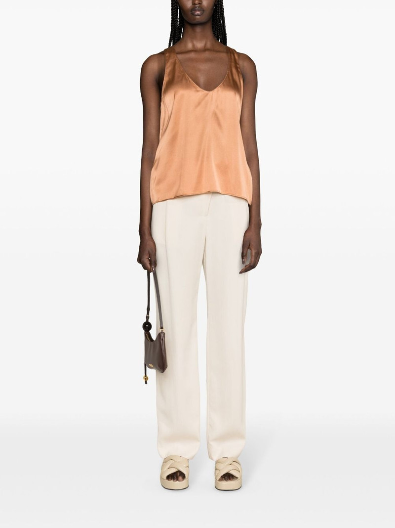 PINKO Marzemino silk-blend tank top outlook