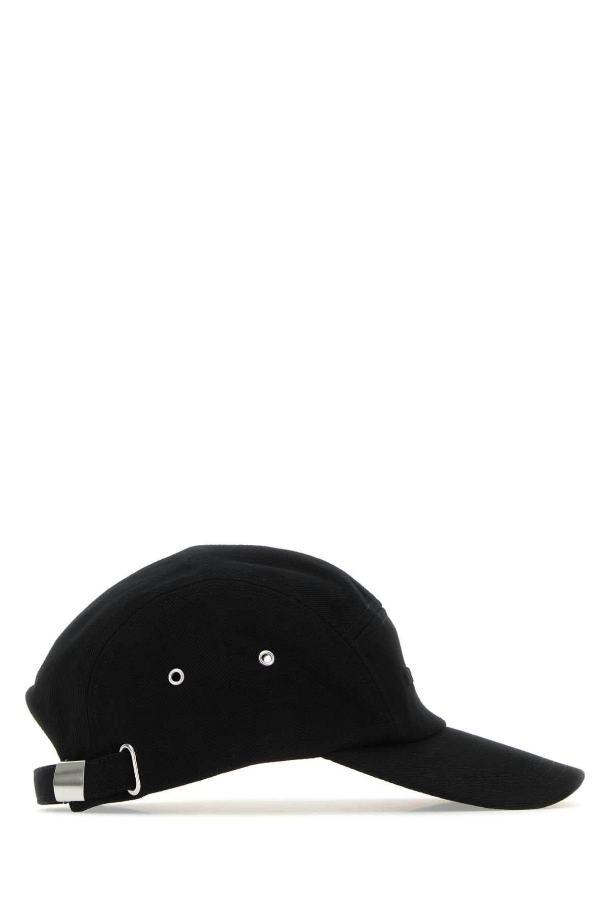 Isabel Marant Men Black Cotton Tedji Baseball Cap - 1