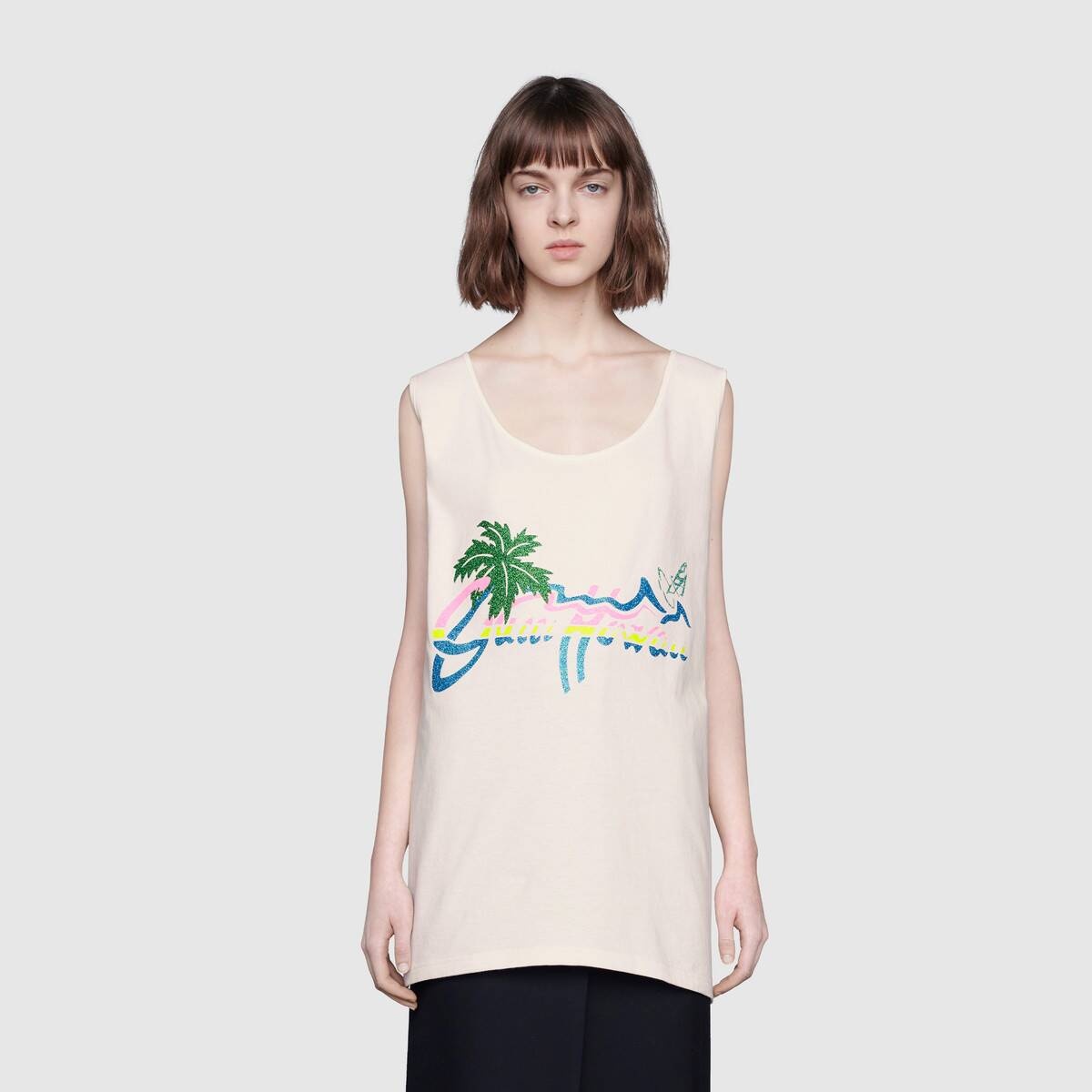 "Gucci Hawaii" print tank top - 3