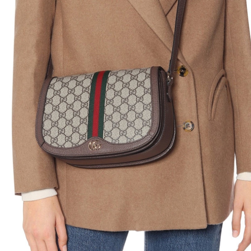 (WMNS) Gucci Ophidia GG Canvas Shoulder Bag Beige 601044-96IWB-8745 - 9