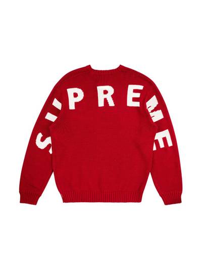 Supreme back logo jumper outlook