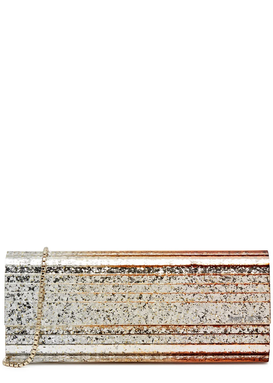 Jimmy Choo Sweetie Glittered Acrylic Clutch - 1