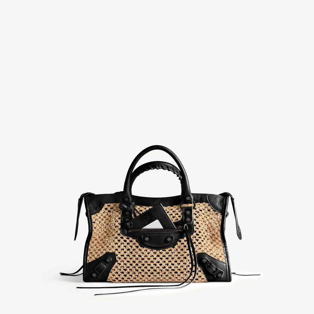 Women's Le City Bag Small in Natural/black - 1
