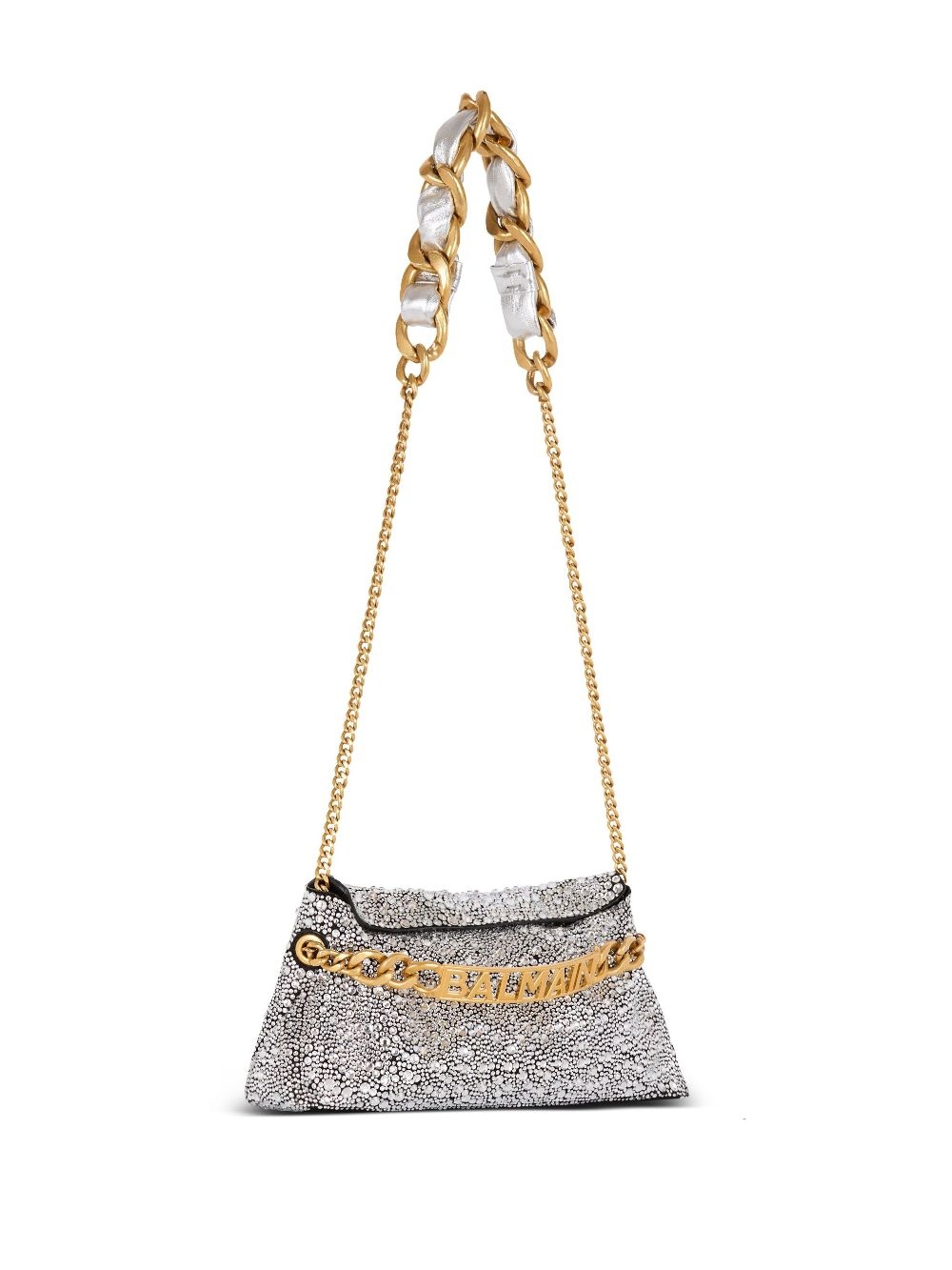 1945 rhinestone-embellished clutch bag - 4