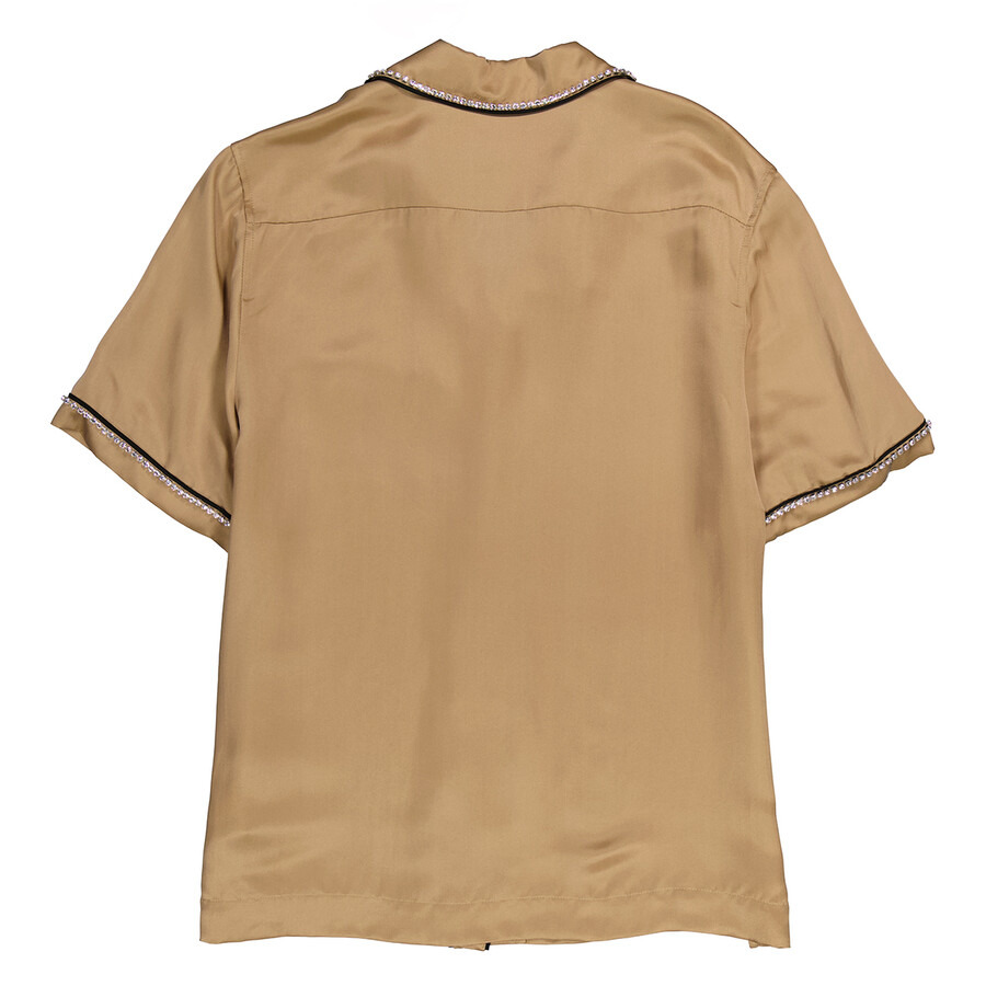 Burberry Camel Tierney Bowling Pajama Shirt - 2