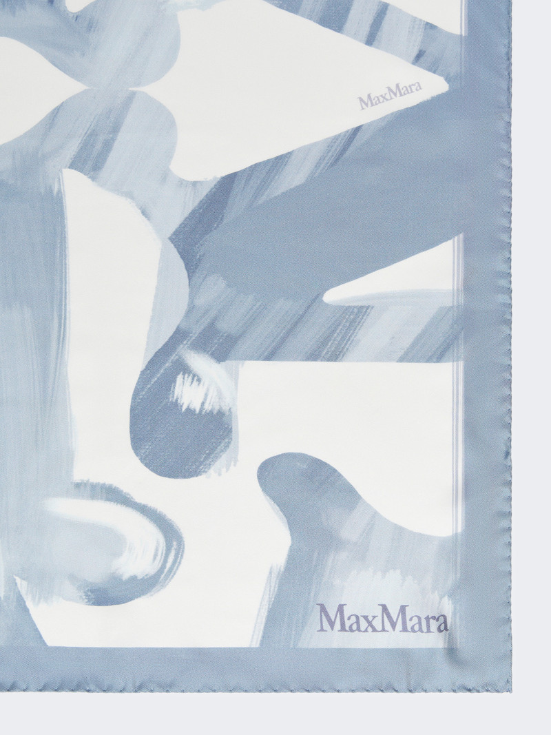Max Mara CARRE90W Printed silk scarf outlook