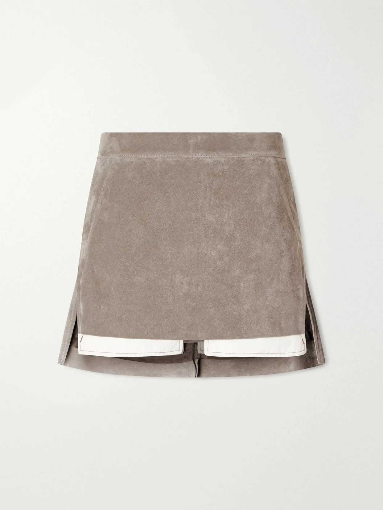 Fog Suede Mini Skirt - 1