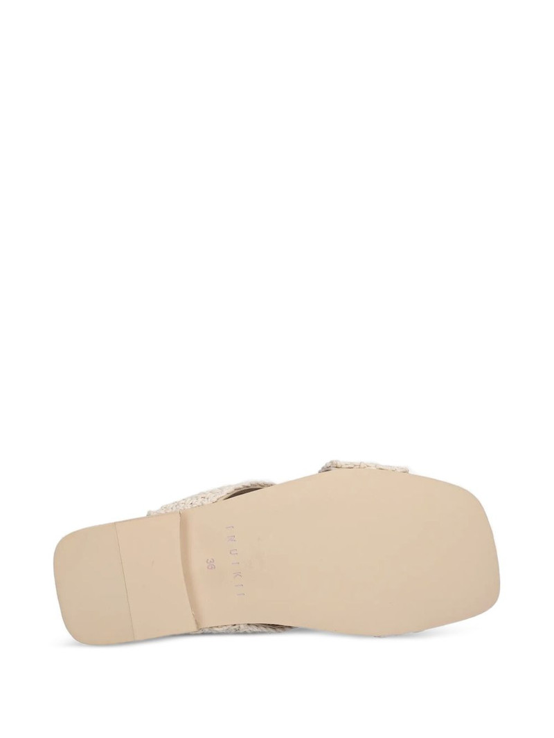 cross-strap embellished slides 4
