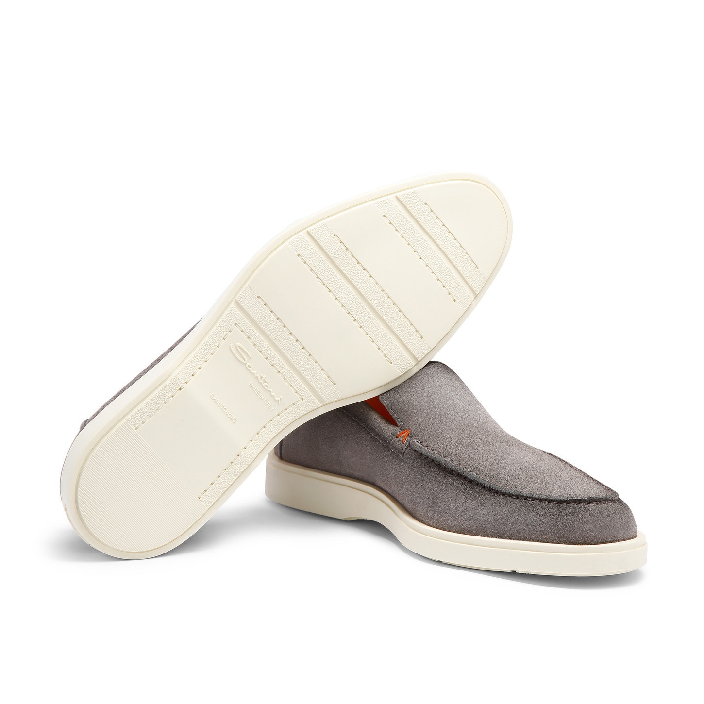 Men's grey suede loafer - 4