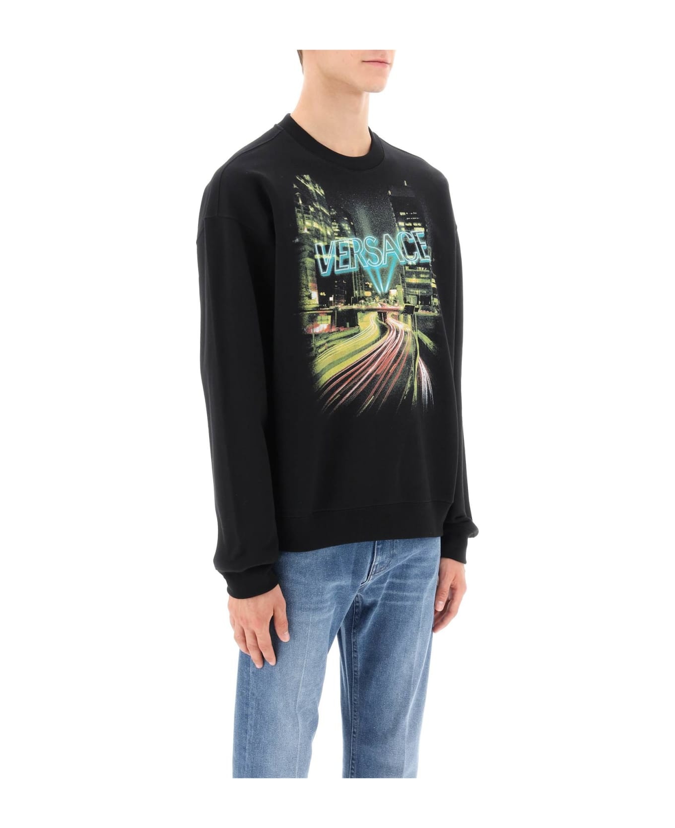 Printed Cotton Crew-neck Sweatshirt - 2