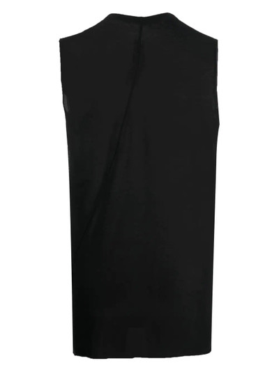 Rick Owens Basic cotton tank top outlook