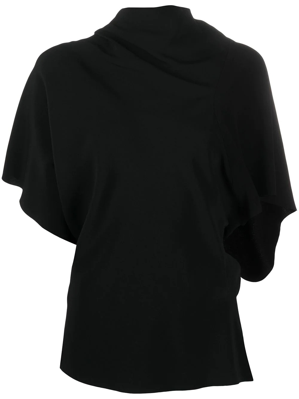 draped detail blouse - 1