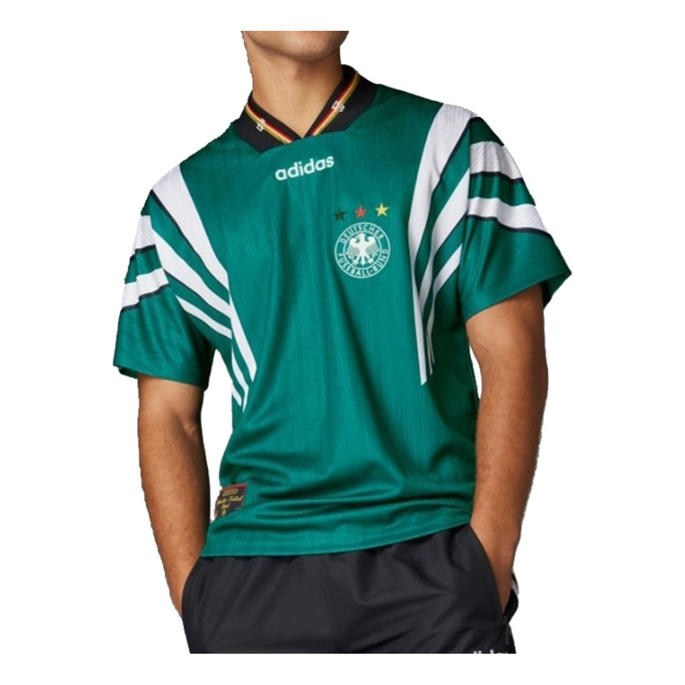 adidas Germany 1996 Away Jersey Asia Sizing 'Green White' IT7751 - 3