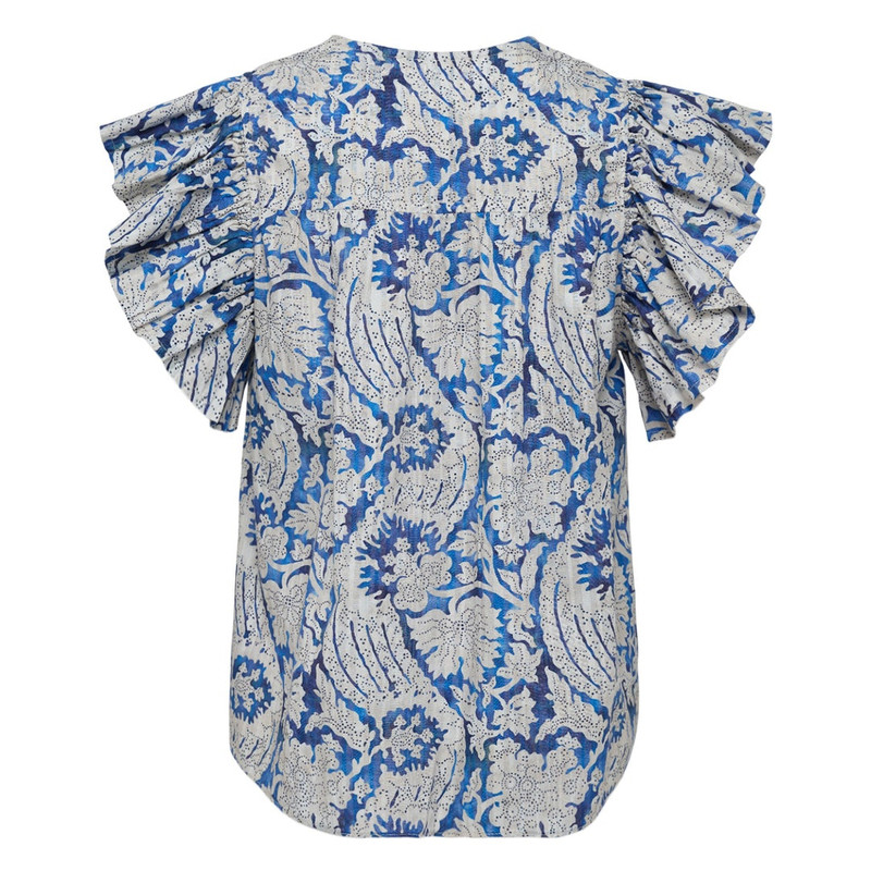 ULLA JOHNSON Sienna Flutter Sleeve Top outlook