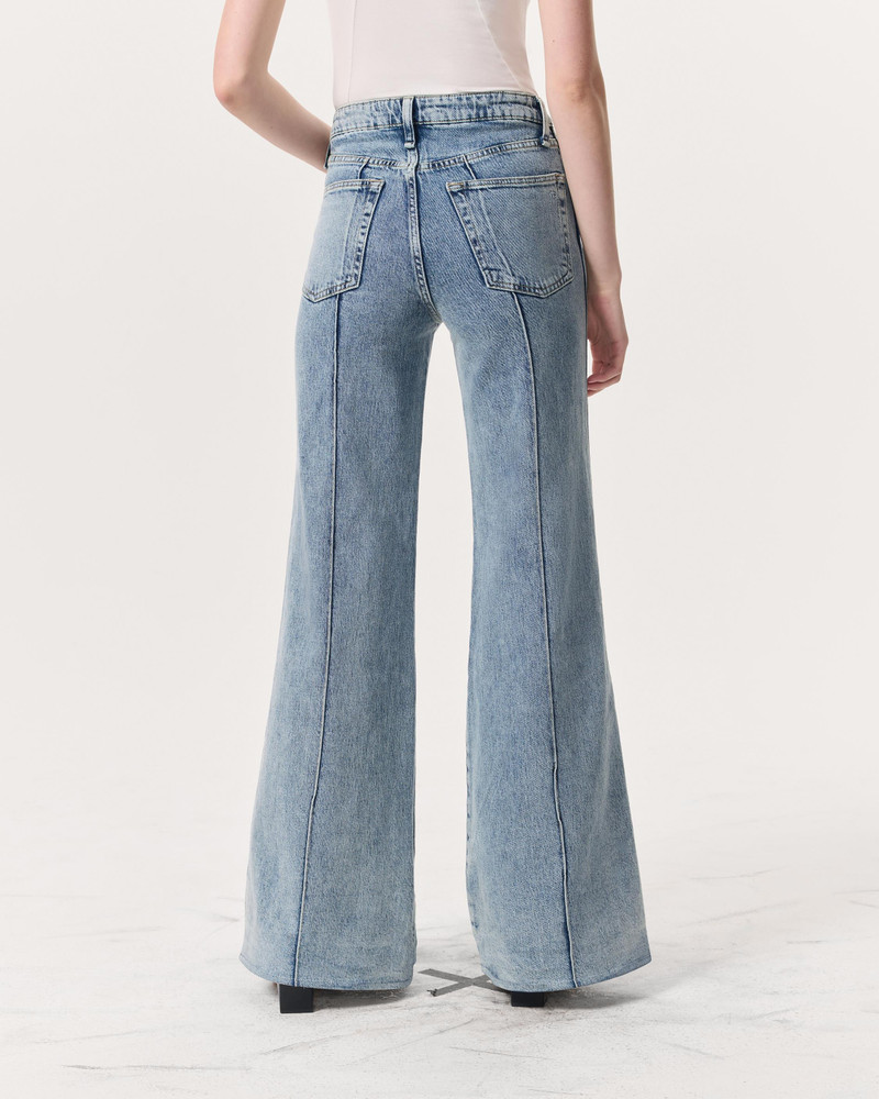 Skylar Wide-Leg Flare Jeans Vintage Stretch Denim 5