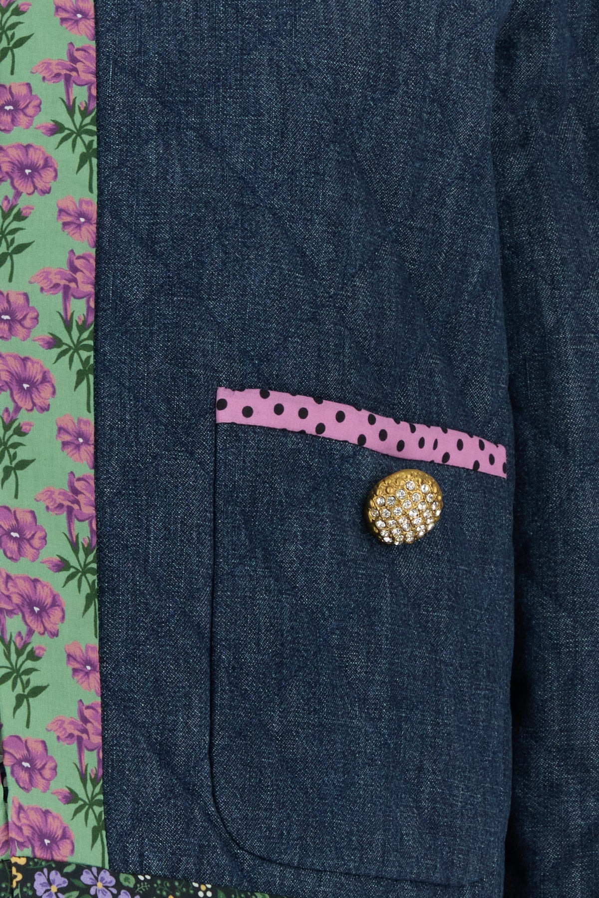 Blue chambray blazer - 5