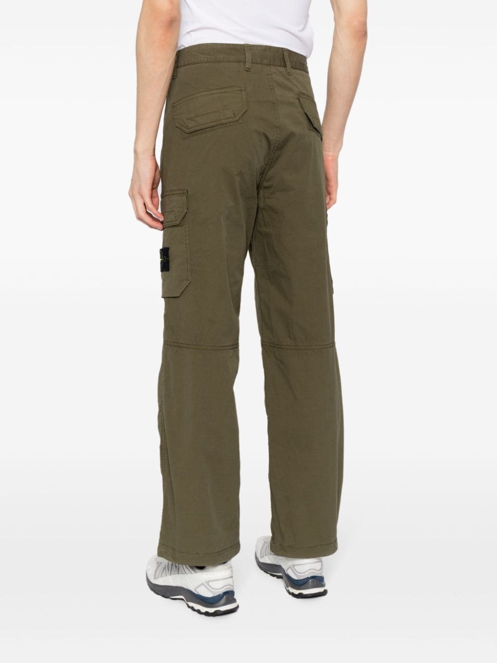 Compass-appliquÃ© cargo trousers - 4