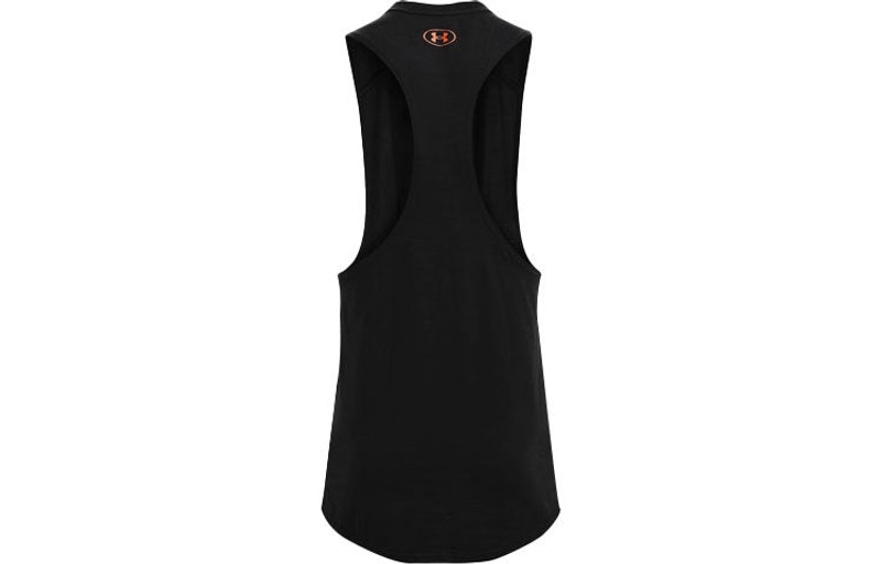 Under Armour Under Armour Project Rock Charged Cotton Tank 'Black Orange' 1361623-001 outlook