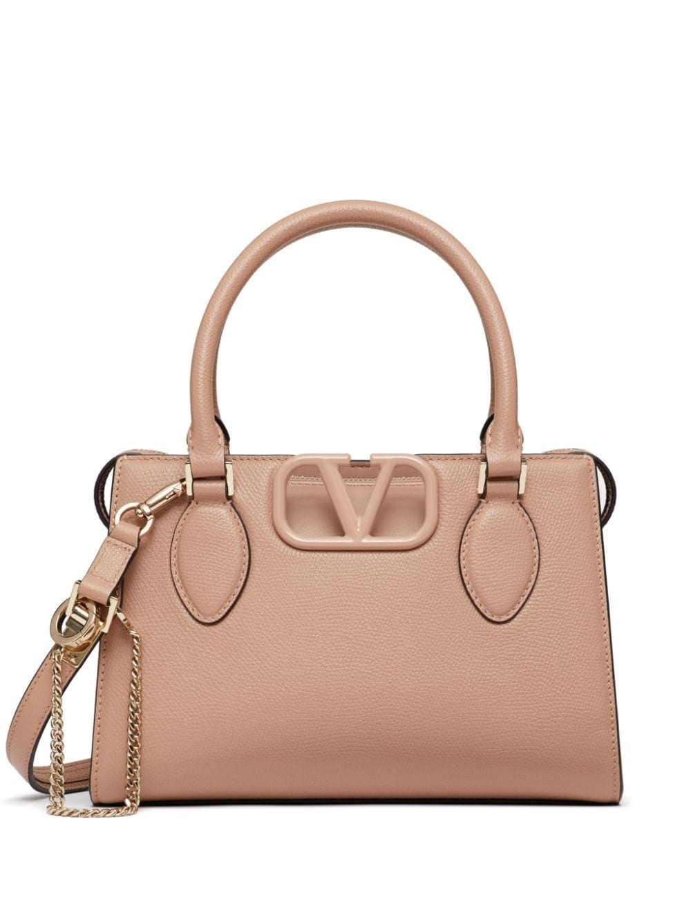 small VSling leather top-handle bag - 1