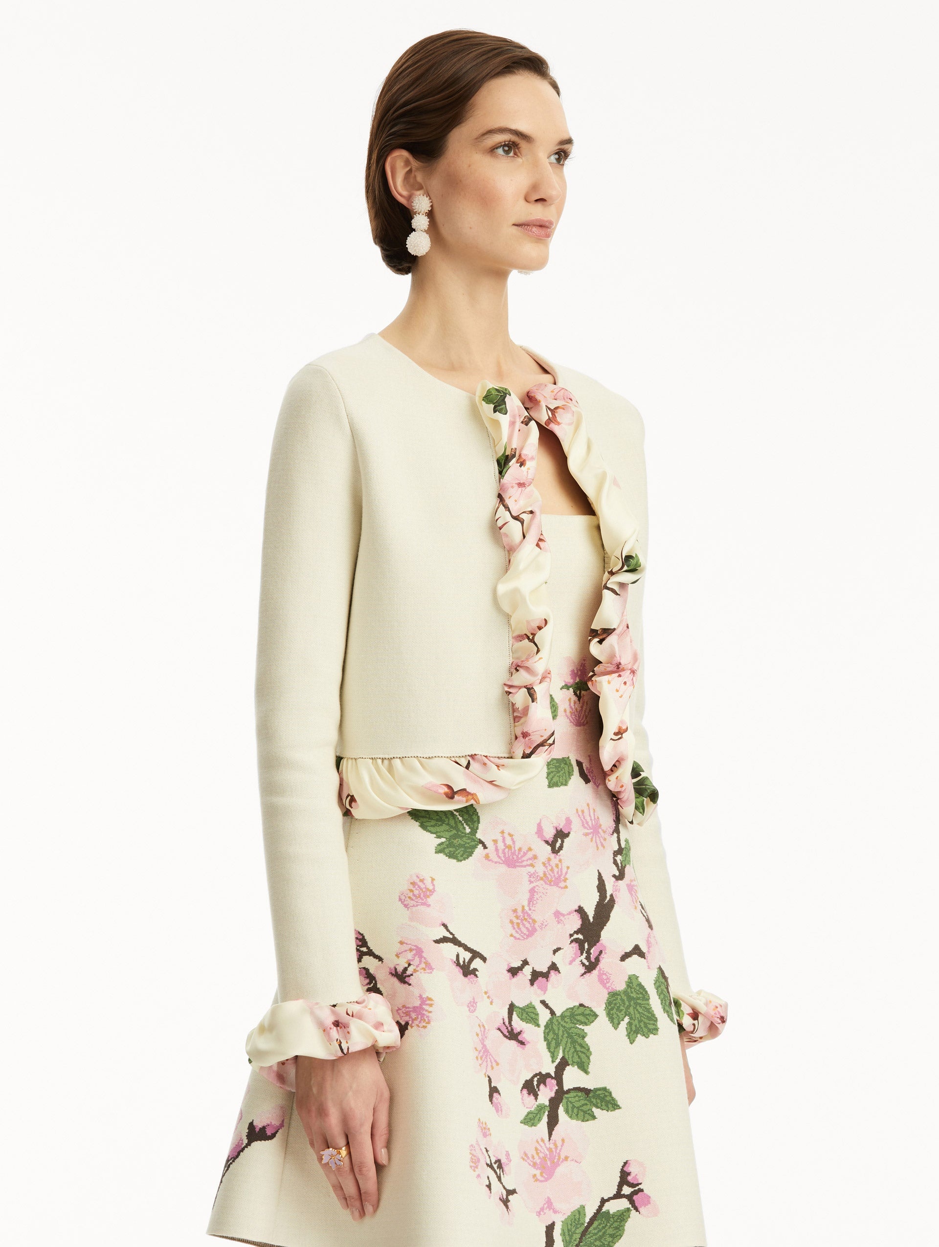 CHERRY BLOSSOM TWIST TRIM CARDIGAN - 5