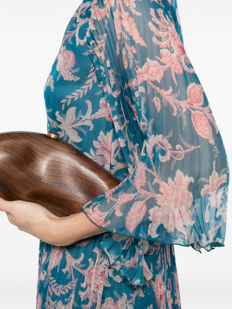 floral-pattern pleated dress 5