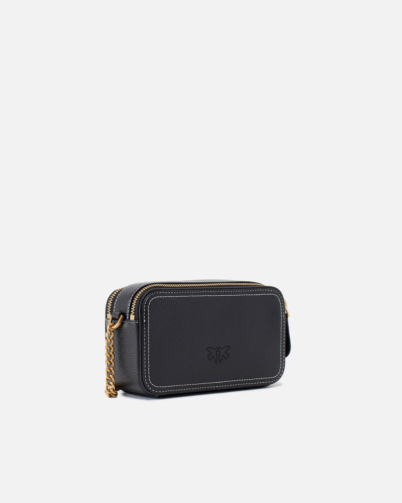 PINKO SMALL CROSSBODY BAG WITH RAISED LOVE BIRDS LOGO outlook